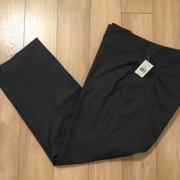 NWT The Limited Women’s Sz. 14S Gray Straight Leg Trousers - Picture 2 of 9